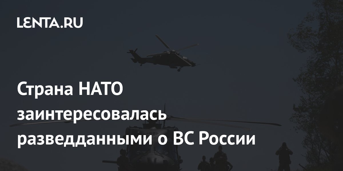 Страна НАТО заинтересовалась разведданными о ВС России