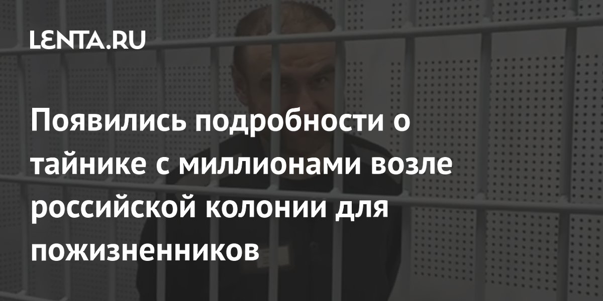 Появились подробности о тайнике с миллионами возле российской колонии для пожизненников