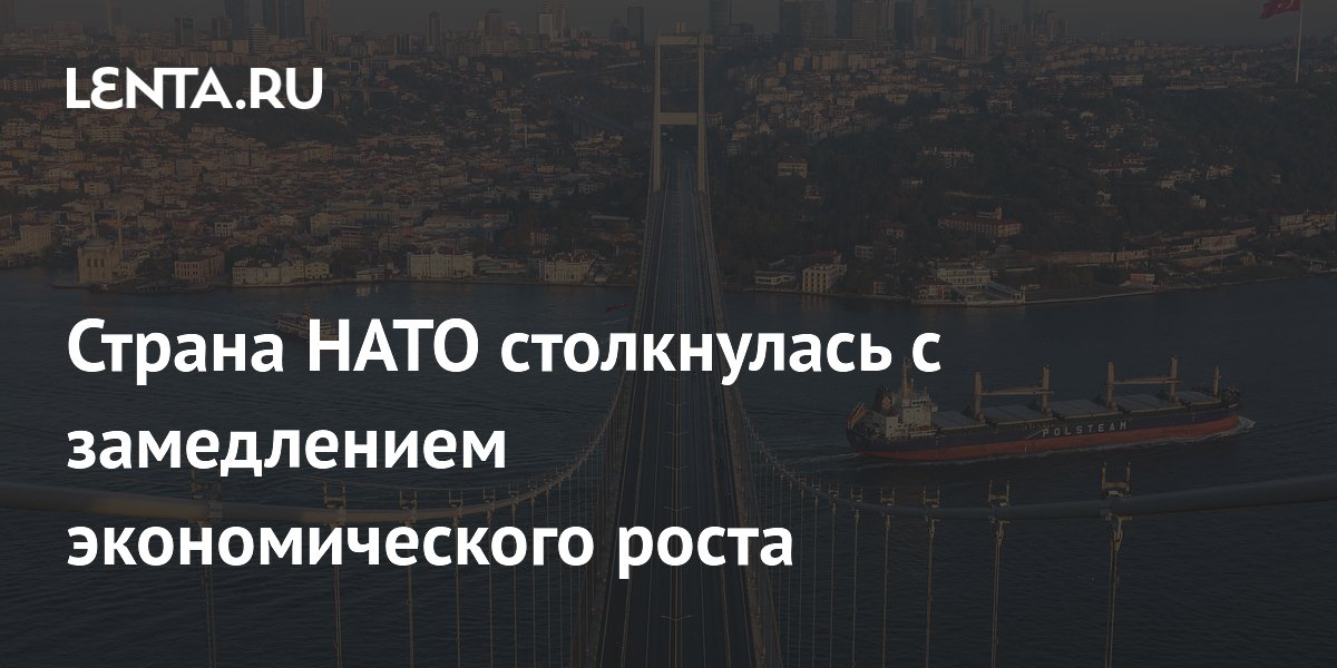 Страна НАТО столкнулась с замедлением экономического роста