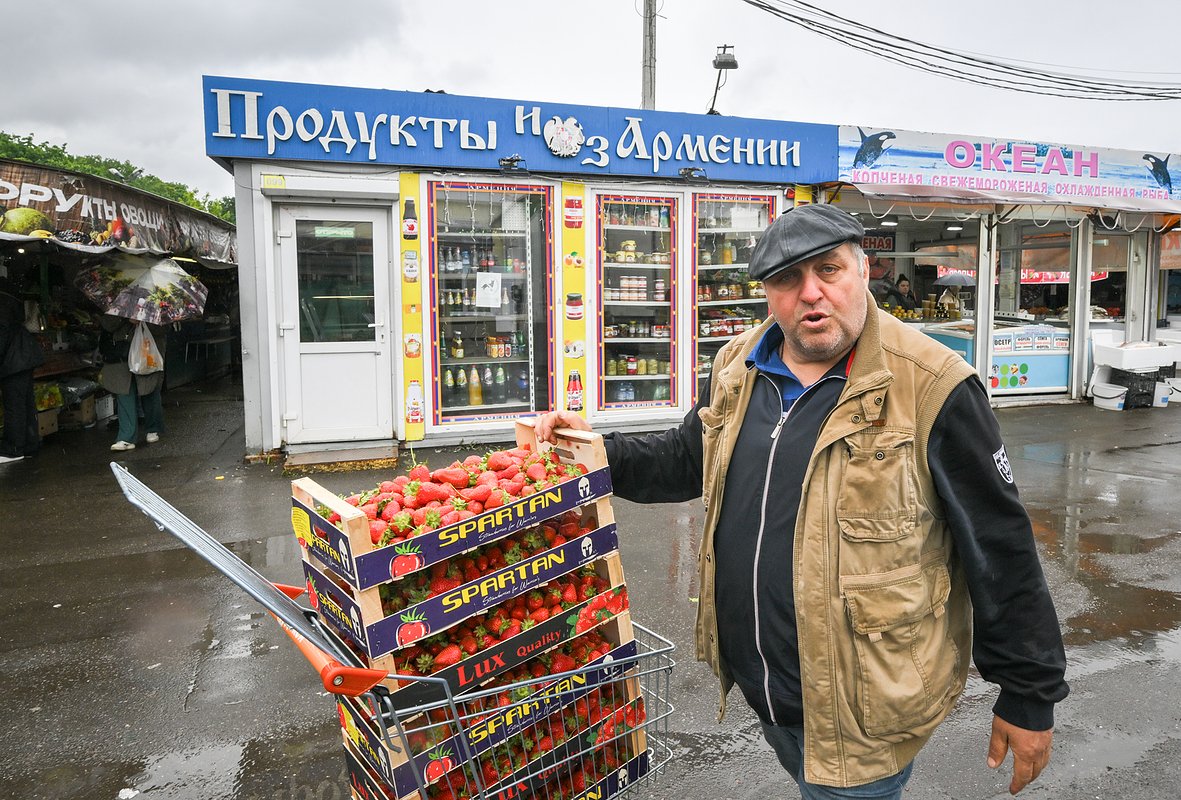 Преображенский рынок в Москве, Россия