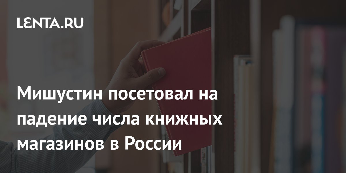 Мишустин посетовал на падение числа книжных магазинов в России