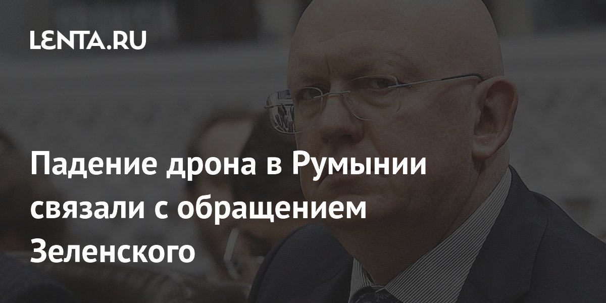 Падение дрона в Румынии связали с обращением Зеленского