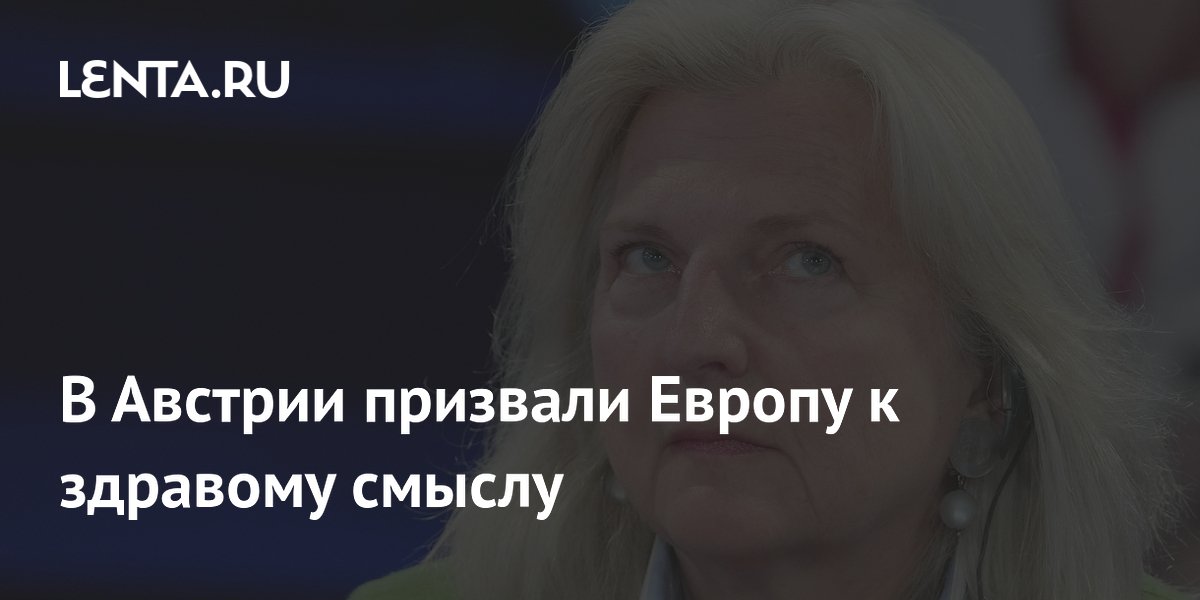 В Австрии призвали Европу к здравому смыслу
