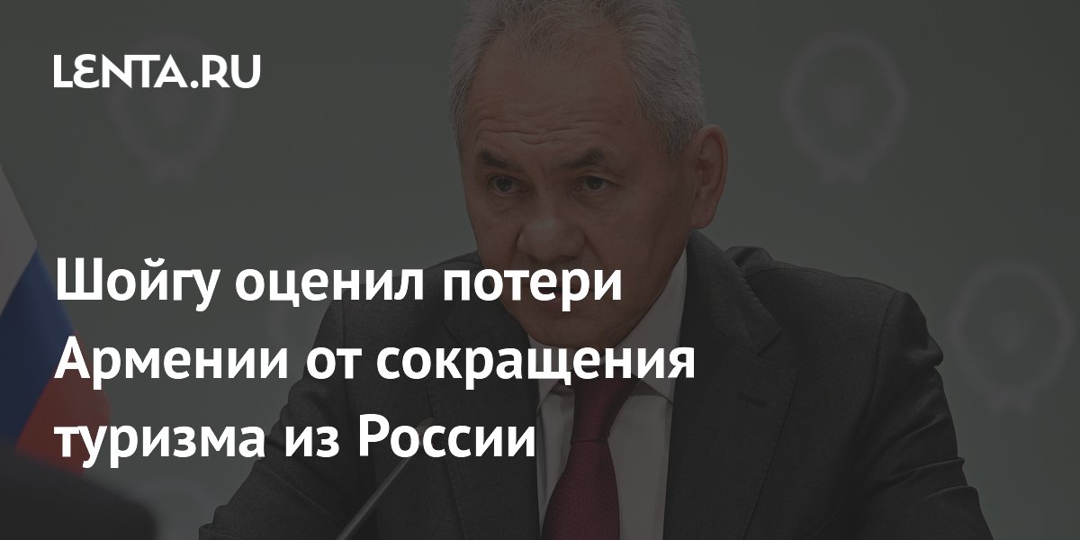 Шойгу оценил потери Армении от сокращения туризма из России