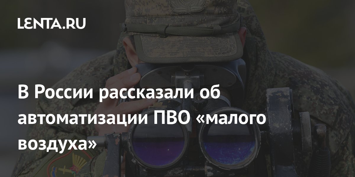 В России рассказали об автоматизации ПВО «малого воздуха»
