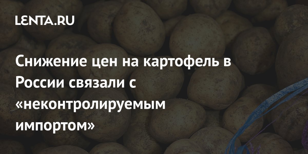 Снижение цен на картофель в России связали с «неконтролируемым импортом»