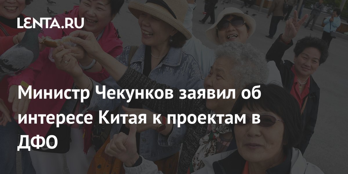 Министр Чекунков заявил об интересе Китая к проектам в ДФО