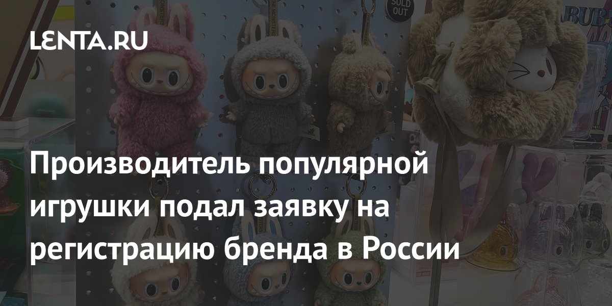 Производитель популярной игрушки подал заявку на регистрацию бренда в России