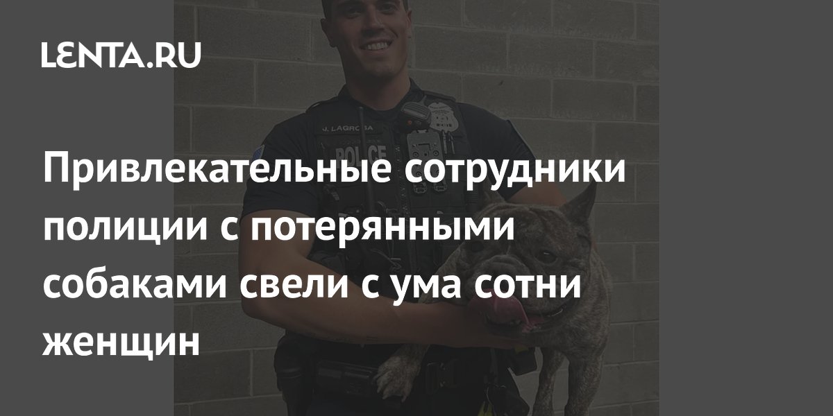 Привлекательные сотрудники полиции с потерянными собаками свели с ума сотни женщин