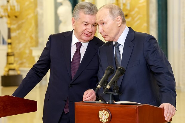 Шавкат Мирзиеев и Владимир Путин