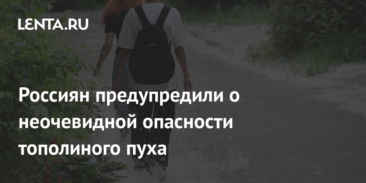 Россиян предупредили о неочевидной опасности тополиного пуха