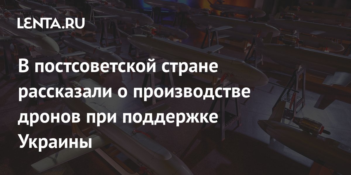В постсоветской стране рассказали о производстве дронов при поддержке Украины