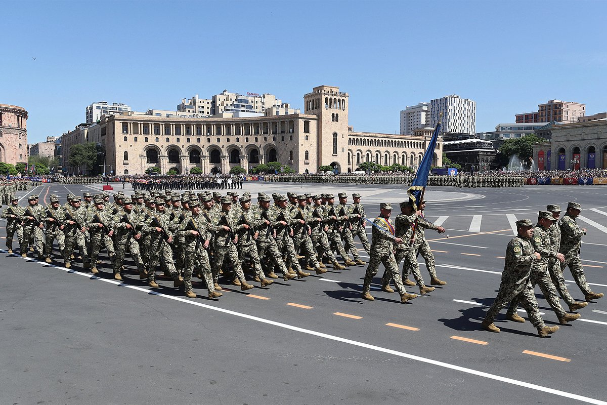 Военный парад в честь Дня Республики в Ереване, Армения, 28 мая 2026 года