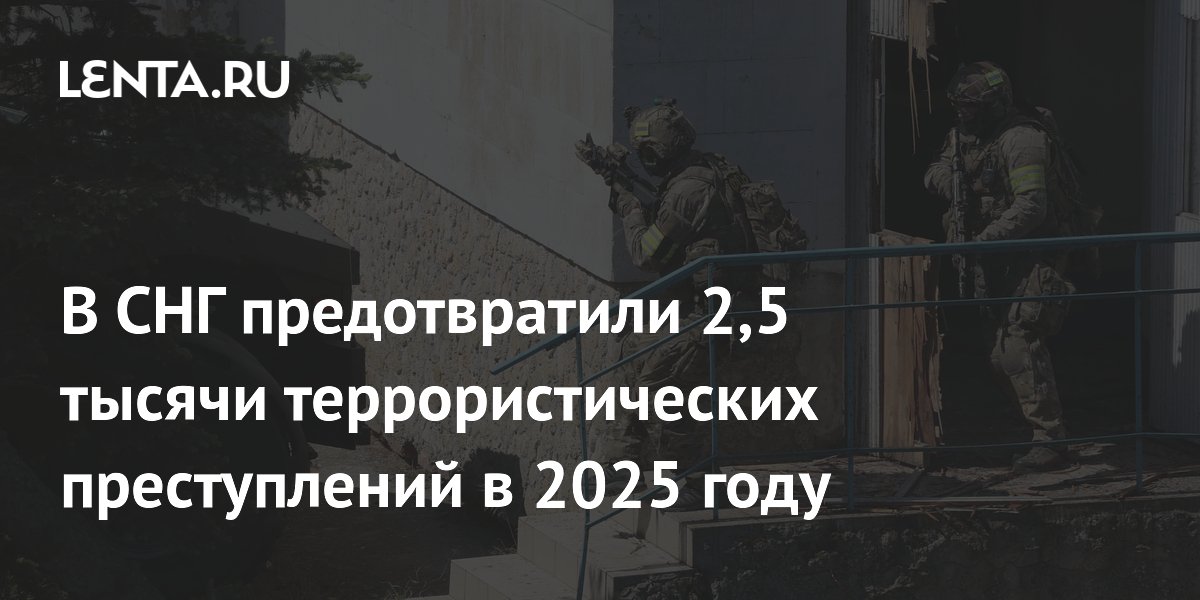 В СНГ предотвратили 2,5 тысячи террористических преступлений в 2025 году