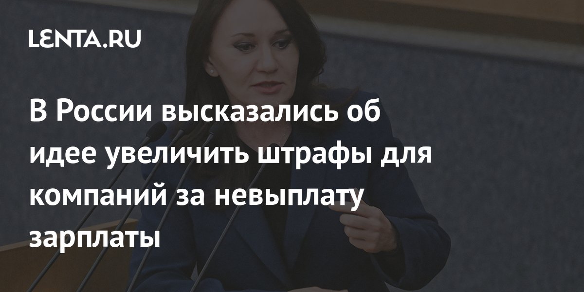 В России высказались об идее увеличить штрафы для компаний за невыплату зарплаты