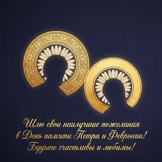 Красивая картинка с Днем семьи, любви и верности
