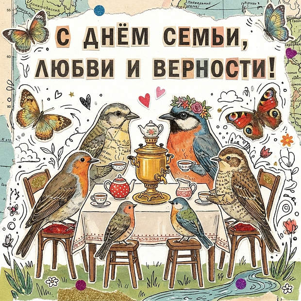 Поздравление с Днем семьи, любви и верности