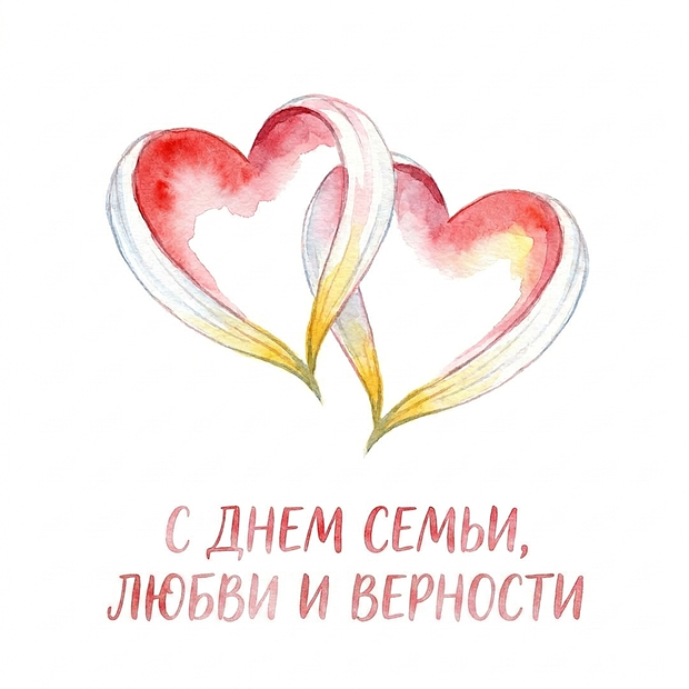 Скачать бесплатно картинку с Днем семьи, любви и верности
