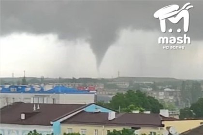 По российском городу прошел смерч