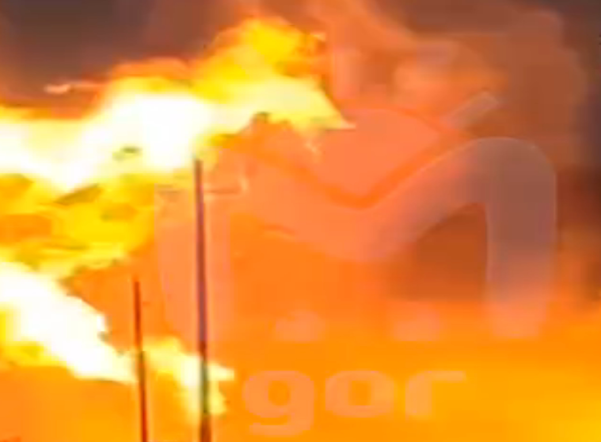 Первые&nbsp; секунды взрыва на магистральном газопроводе в Дагестане попали на видео