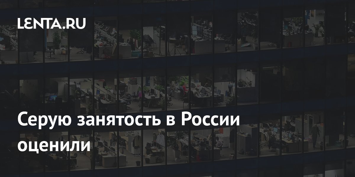 Серую занятость в России оценили