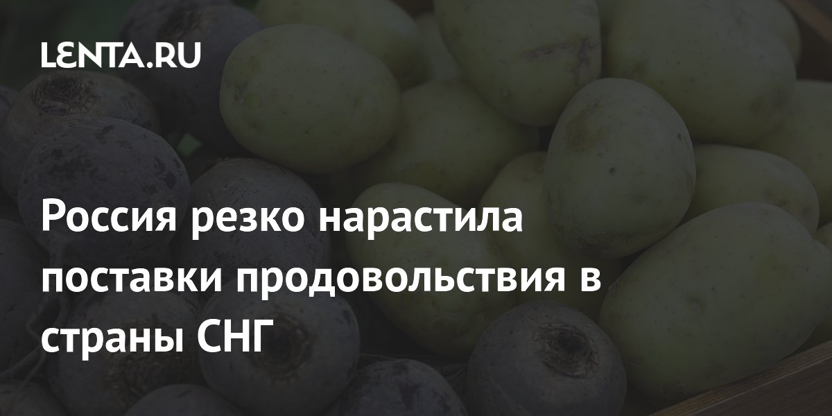 Россия резко нарастила поставки продовольствия в страны СНГ