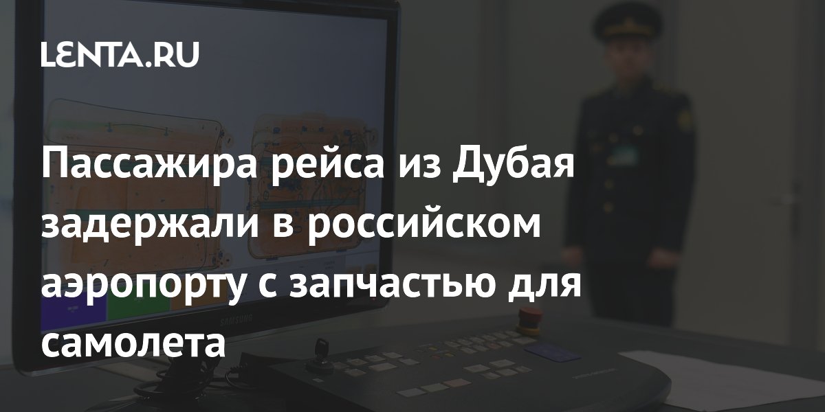 Пассажира рейса из Дубая задержали в российском аэропорту с запчастью для самолета