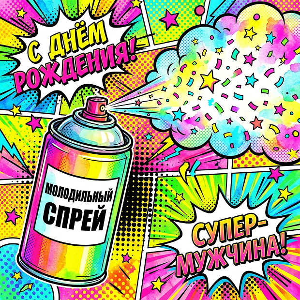 Прикольная открытка на день рождения мужчине