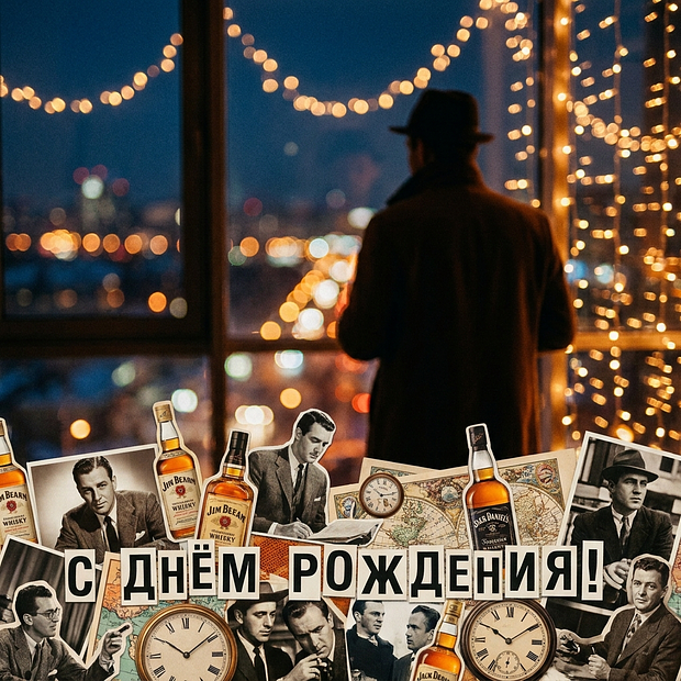 Красивая открытка с днем рождения мужчине