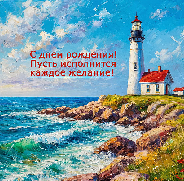 Красивая открытка с днем рождения мужчине