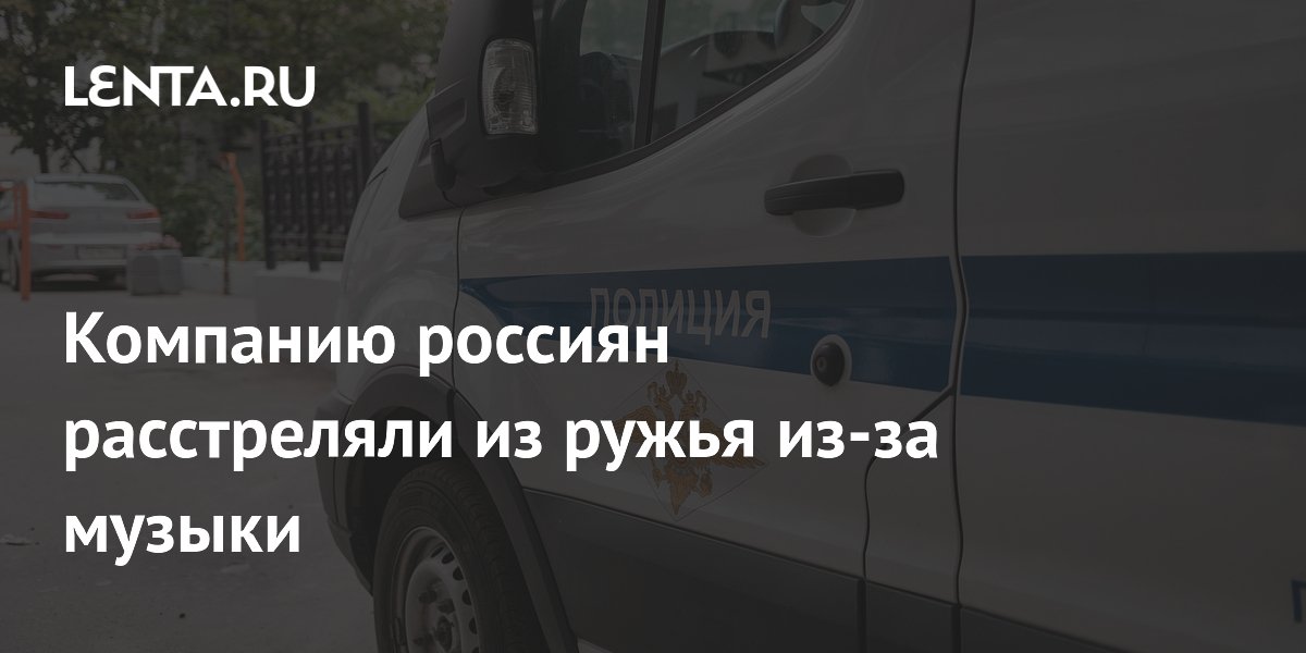 Компанию россиян расстреляли из ружья из-за музыки