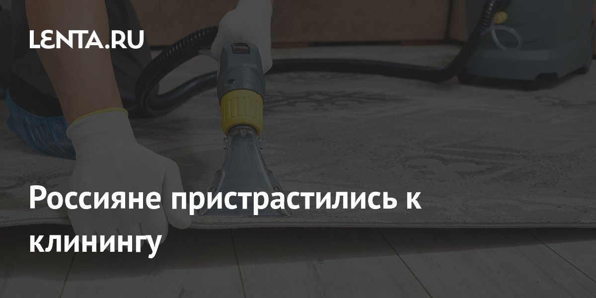 Россияне пристрастились к клинингу