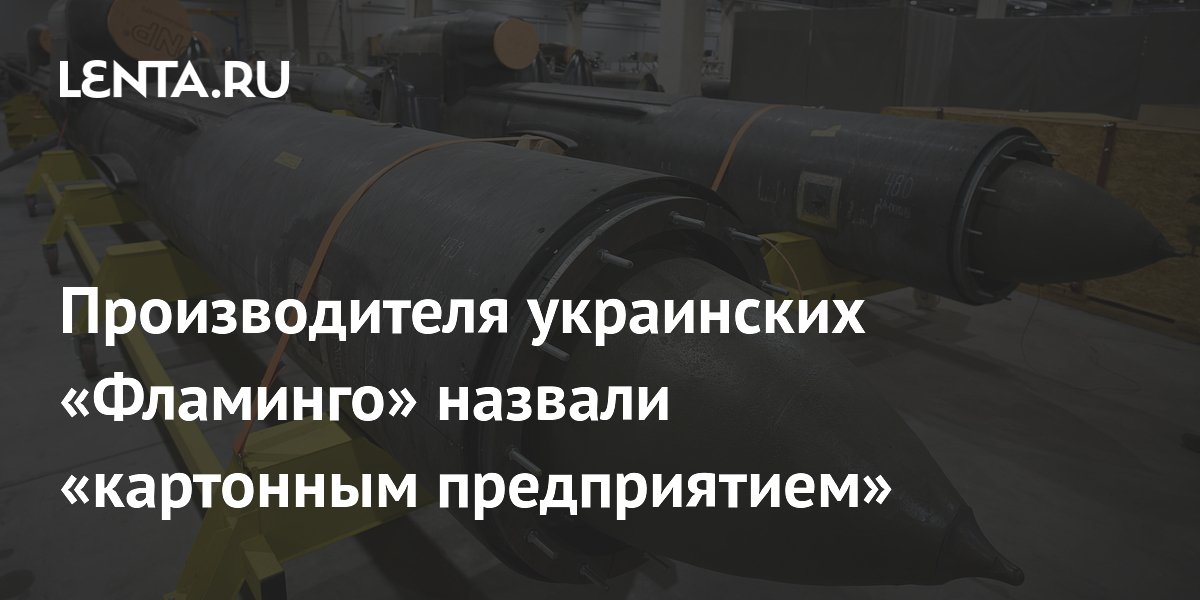 Производителя украинских «Фламинго» назвали «картонным предприятием»