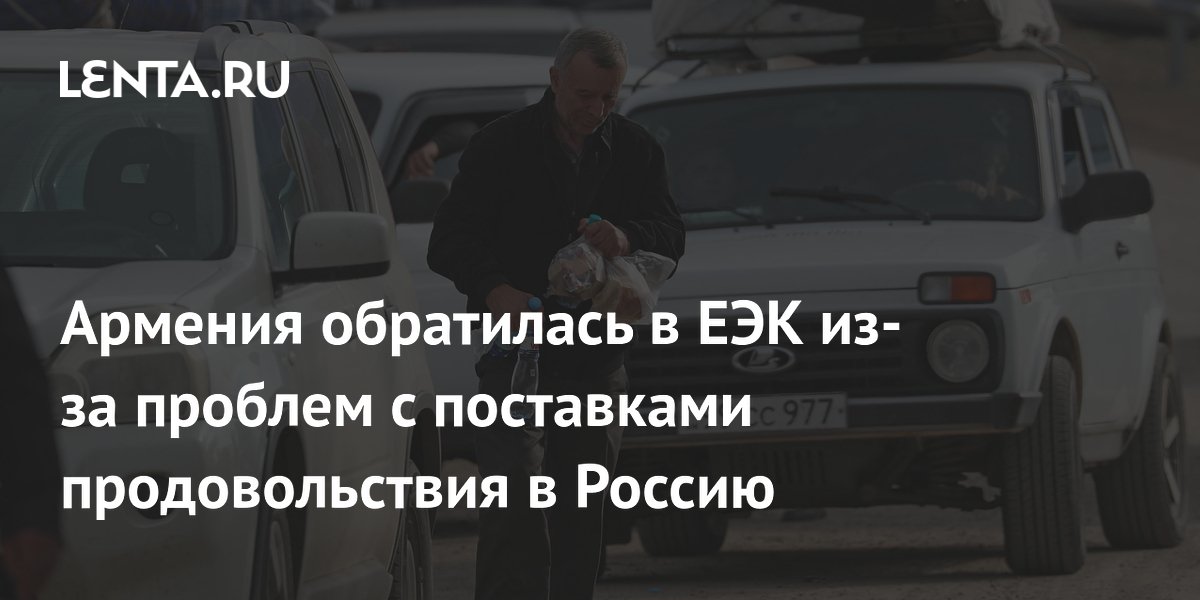 Армения обратилась в ЕЭК из-за проблем с поставками продовольствия в Россию