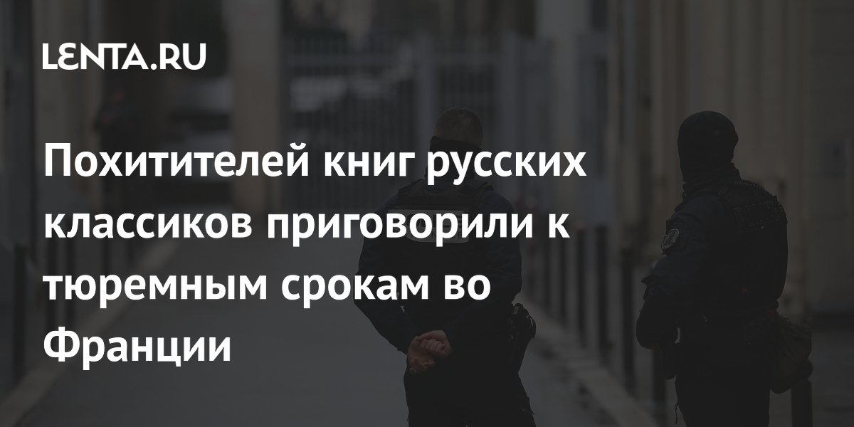 Похитителей книг русских классиков приговорили к тюремным срокам во Франции
