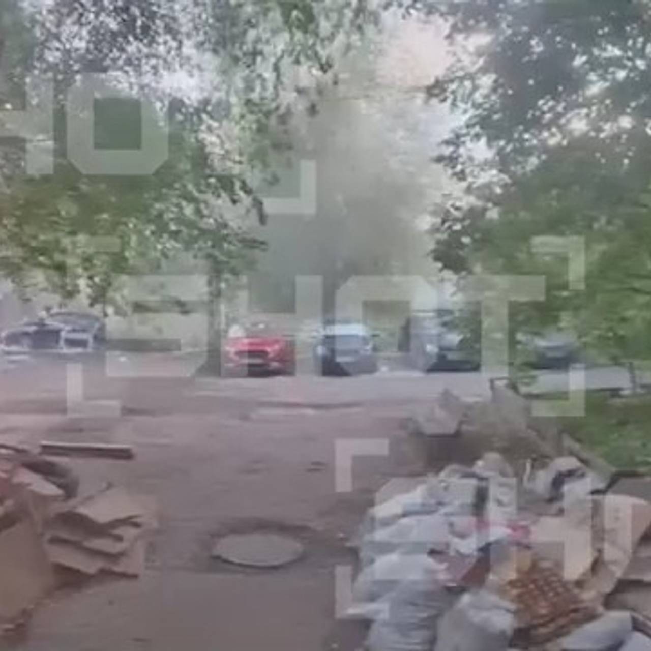 Мощный взрыв в столице российского региона попал на видео