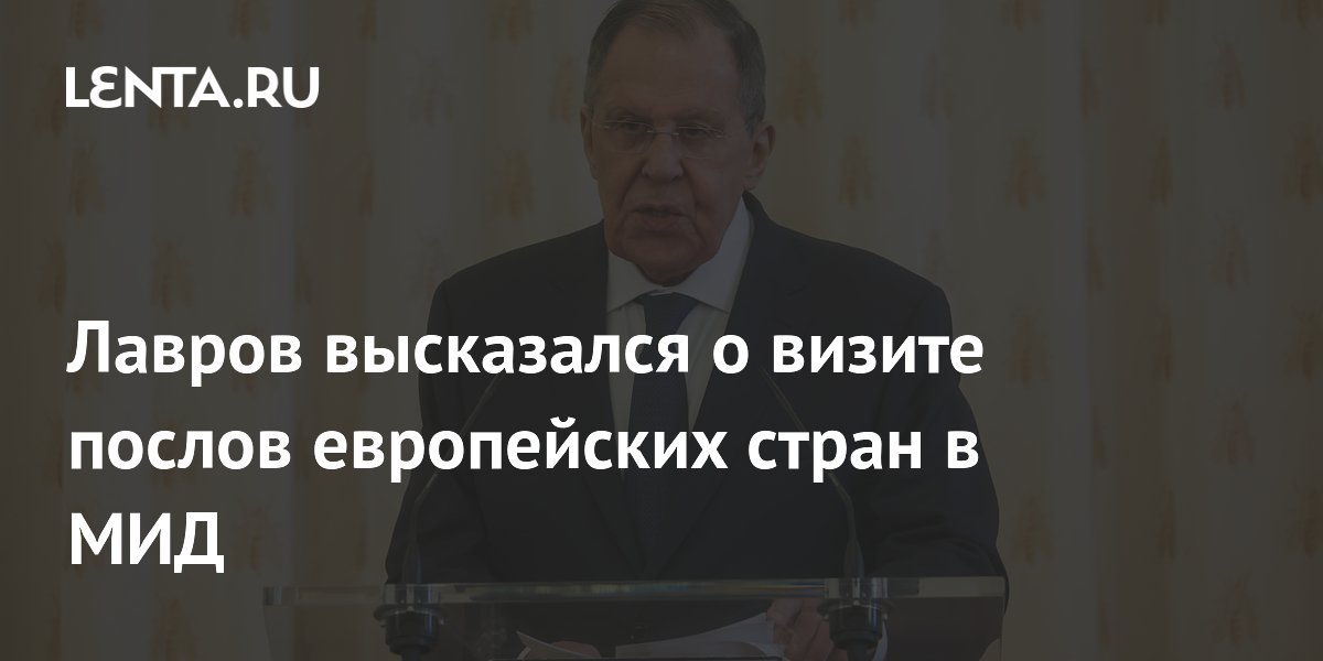Лавров высказался о визите послов европейских стран в МИД
