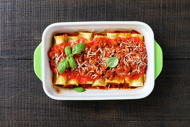 Каннеллони с брынзой и сладким перцем
