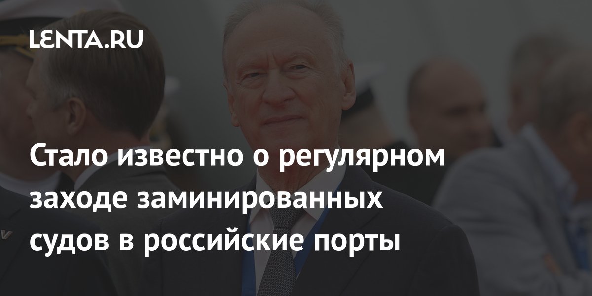 Стало известно о регулярном заходе заминированных судов в российские порты