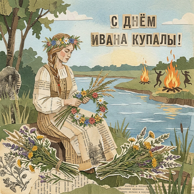 Скачать открытку с днем Ивана Купалы
