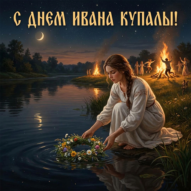 Открытка с днем Ивана Купалы

