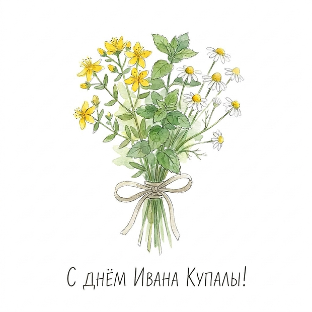 Скачать открытку с днем Ивана Купалы
