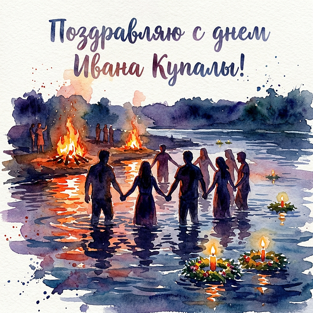 Открытка с днем Ивана Купалы

