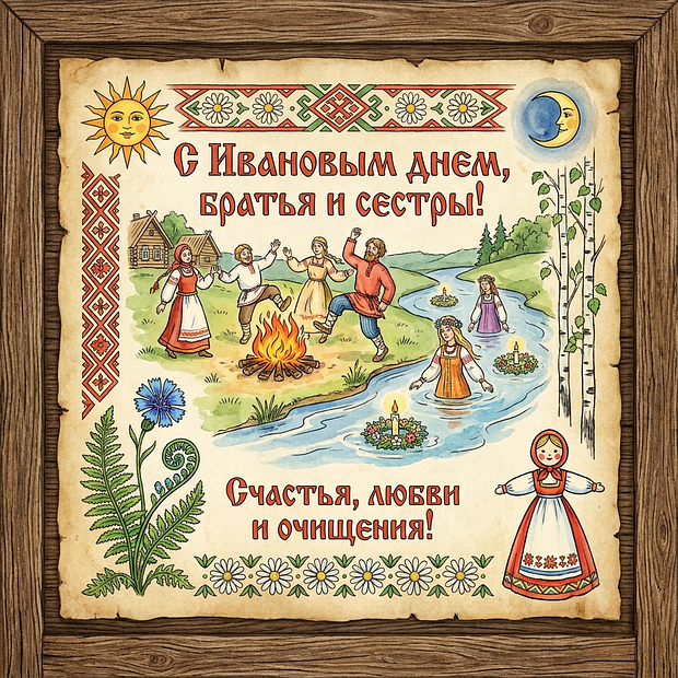 Красивая картинка с днем Ивана Купалы