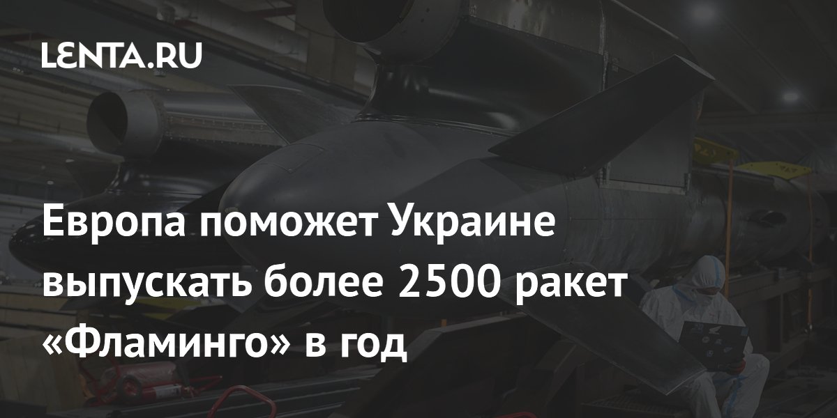 Европа поможет Украине выпускать более 2500 ракет «Фламинго» в год