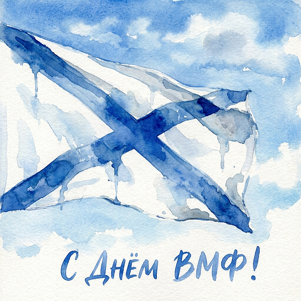 Картинка с поздравлением ко Дню ВМФ