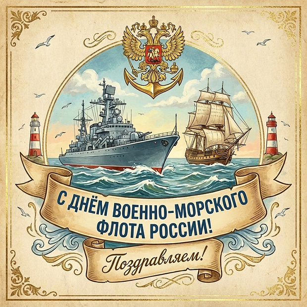 Открытки с Днем ВМФ
