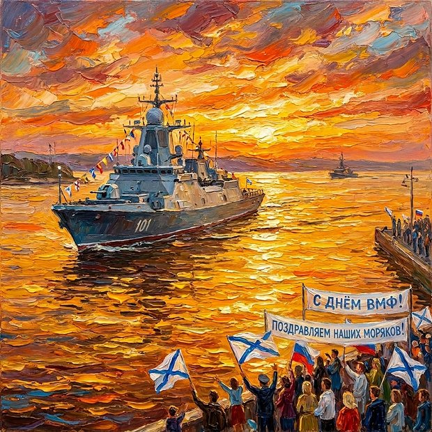 Бесплатная картинка с Днем ВМФ