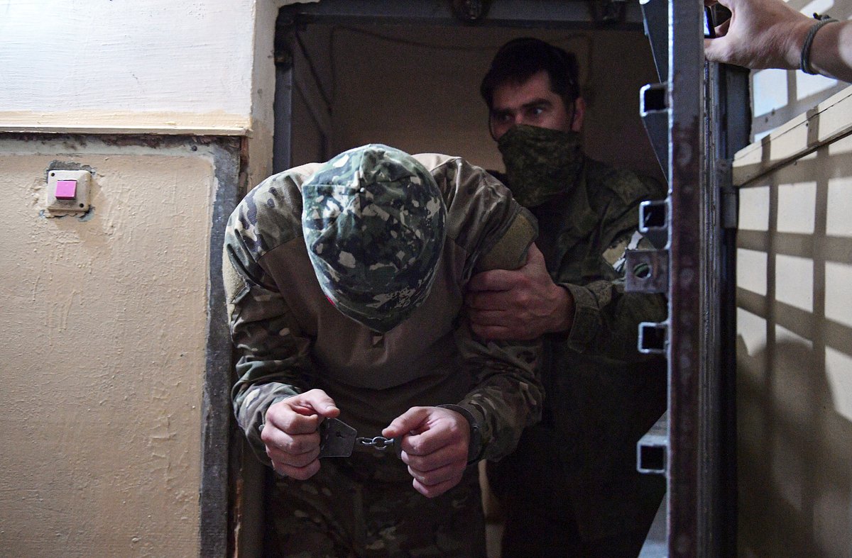 Украинский военнопленный в Запорожской области