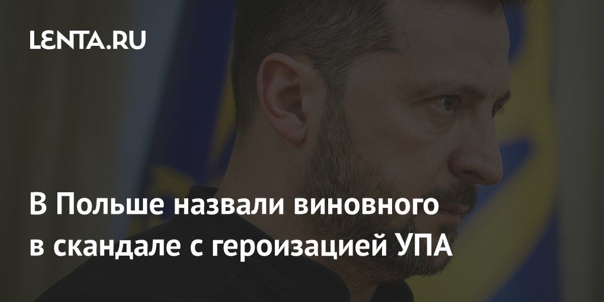 В Польше назвали виновного в скандале с героизацией УПА
